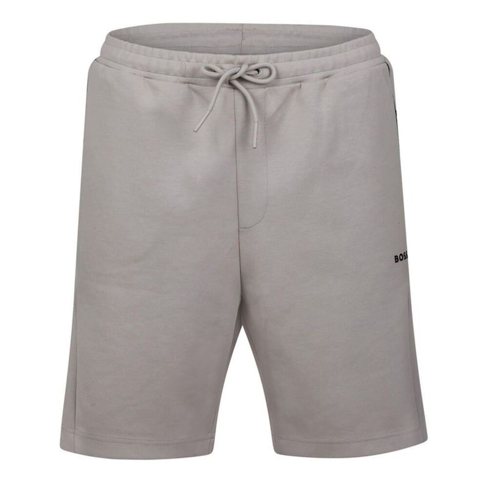 Boss Mens Headlo 1 Cotton Blend Regular Sweat Shorts / Light Beige